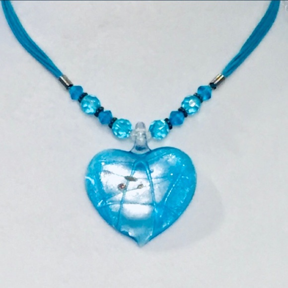 Artisan Jewelry - HANDCRAFTED TURQUOISE HEART NECKLACE